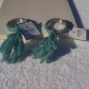 Elegant Beaded Napkin Ring Set